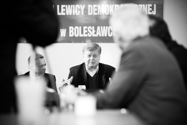 Jerzy Szmajdziński podczas ostatniej wizyty w Bolesławcu w grudniu 2009 roku